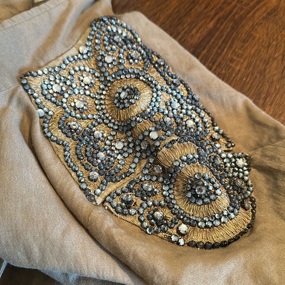 GRYPHON New York embellished crinkled linen jacket - Picture 5 of 7